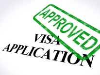 Visa Application Approved Stamp Shows Entry Admission Authorized